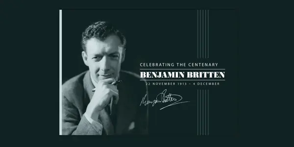 Royal Mail Benjamin Britten Coin Cover