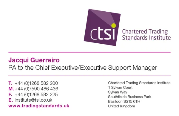 CTSI business card design