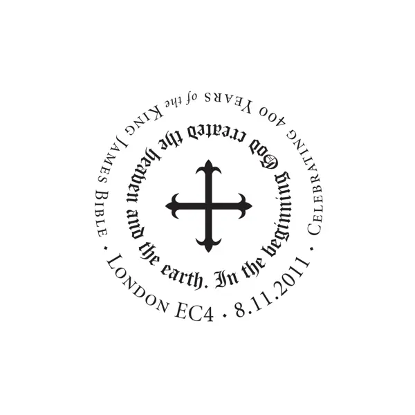 Royal Mail King James Bible handstamp